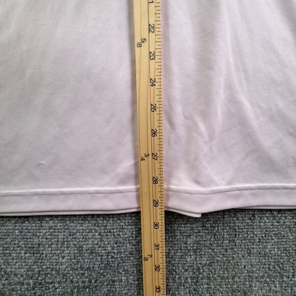 Adidas Pink Print Short Sleeve Polo Shirt Large Pullover Golf W/ Logo Stretch - Picture 3 of 15